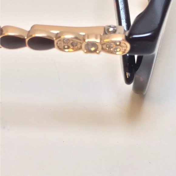 Bulgari crystal trim tortoise glasses frame - Picture 6 of 8